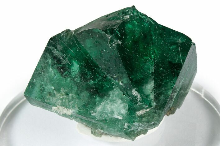 Fluorescent Green Fluorite Twins - Diana Maria Mine, England #337525